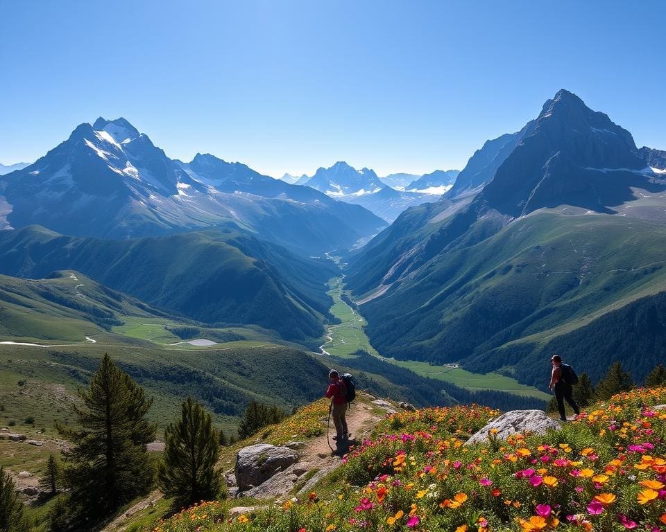 wandelen in de Bergen van de Andes