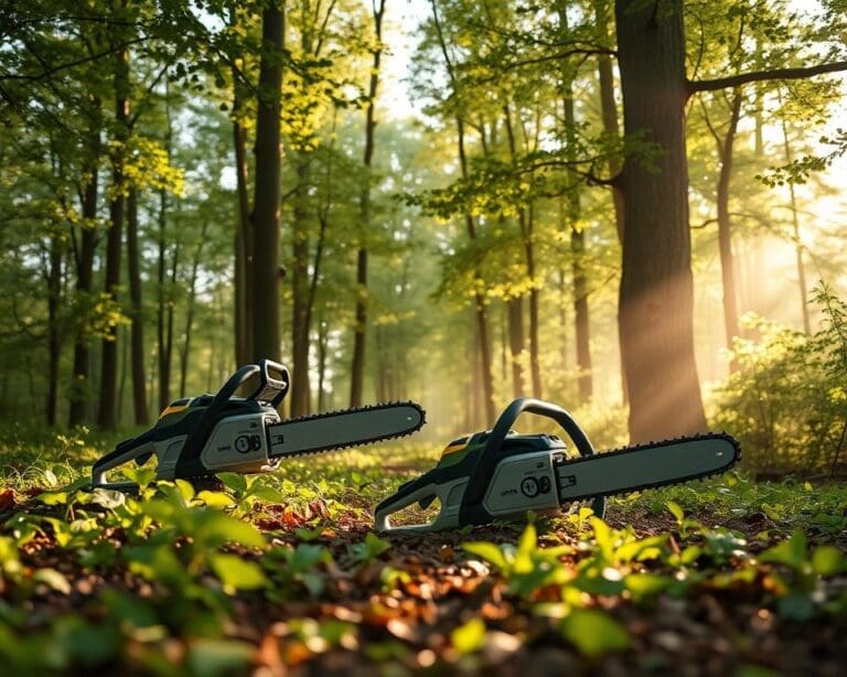 Bomen kappen met milieuvriendelijke accuzagen