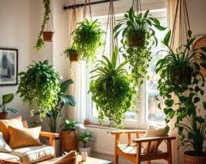 Hangplanten die groen en leven in huis brengen