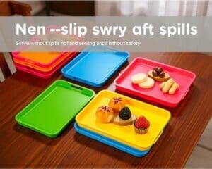 Kunststof dienbladen met antislip: Veilig serveren zonder morsen