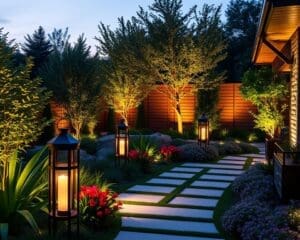 Moderne tuinverlichting voor een sfeervolle buitenruimte