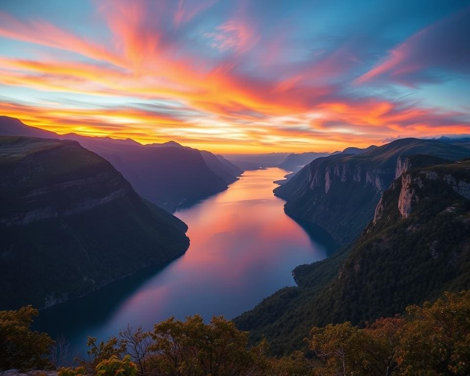 Noorse fjorden vanuit Bergen