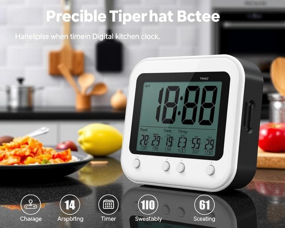 Precieze keukenklok met kooktimer