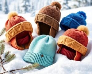 Warme fleecemutsen voor outdooractiviteiten in de winter
