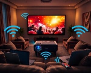 Wat zijn de voordelen van draadloze projectoren voor thuisgebruik?