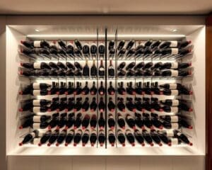 Wijnrekken met een innovatief ophangsysteem