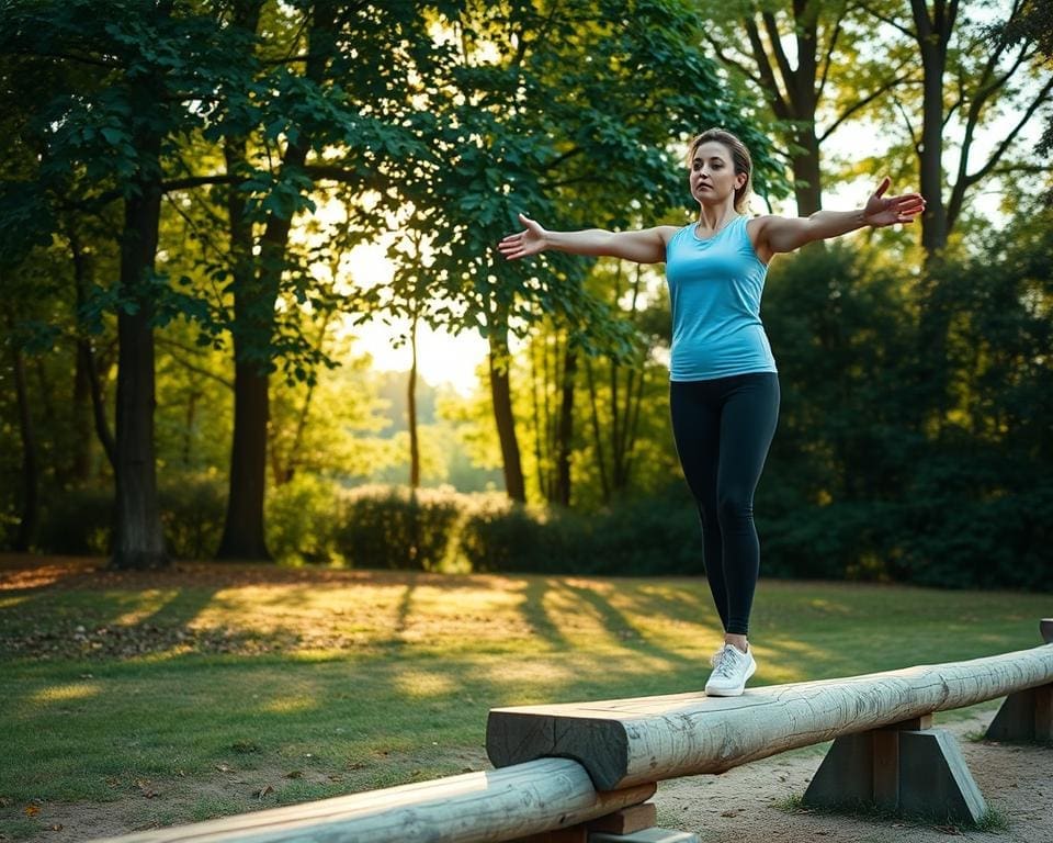 balanceeroefeningen voor stabiliteit