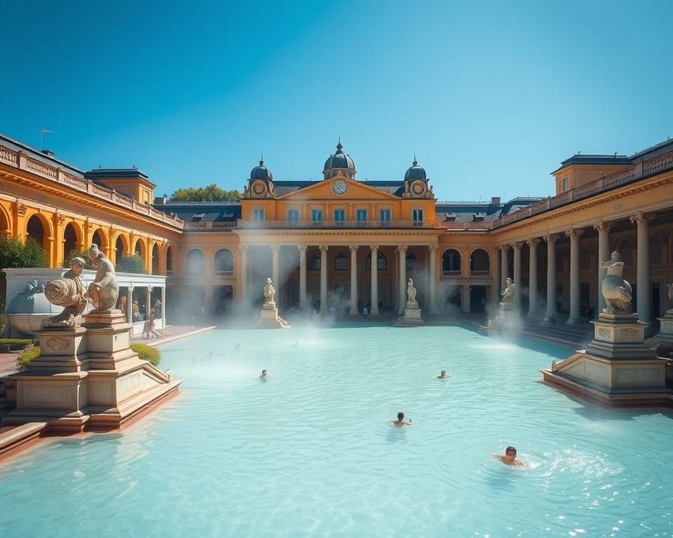 thermale wateren in Szechenyi Bad Boedapest