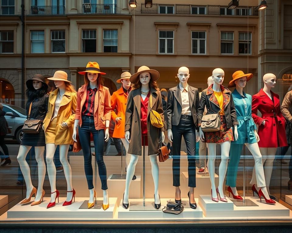 visual merchandising met etalagepoppen