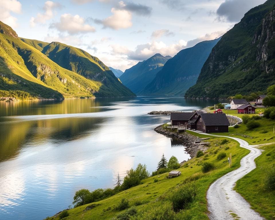 wandelingen langs fjorden in Bergen