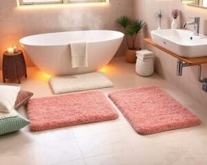 Badmatten met antislip en geïntegreerde warmtefunctie