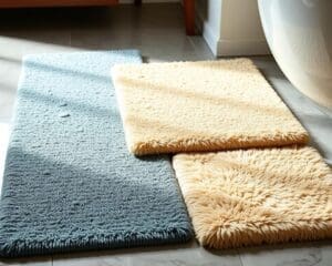 Badmatten met een snel absorberende vezel