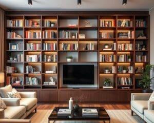 Boekenplanken die stijl en opbergruimte samenbrengen