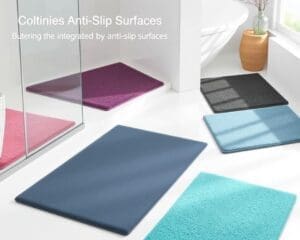 Douchematten met een geïntegreerde antisliplaag