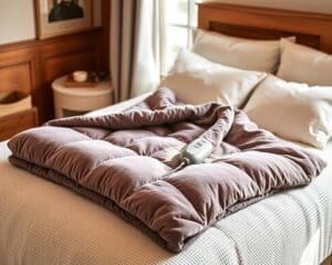 Elektrische dekens met een wasbare overtrek