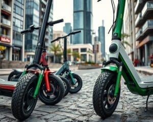 Elektrische scooters met robuuste banden