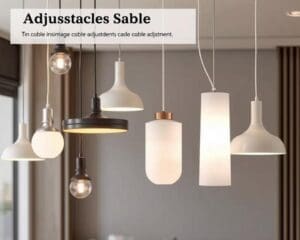 Hanglampen met een aanpasbaar kabelontwerp