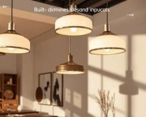 Hanglampen met een ingebouwde dimfunctie