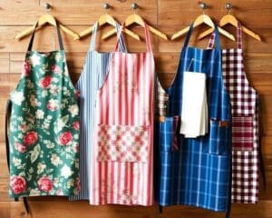 Keukenschorten met een geïntegreerde handdoekhouder