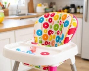 Kinderstoelen met een dubbelzijdig wasbaar zitkussen