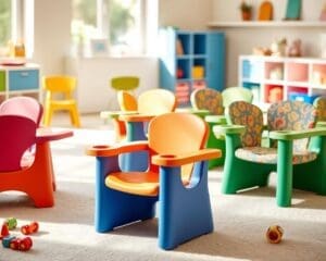 Kinderstoelen met een geïntegreerde bekerhouder