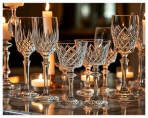 Luxe glazen voor elegante drankjes