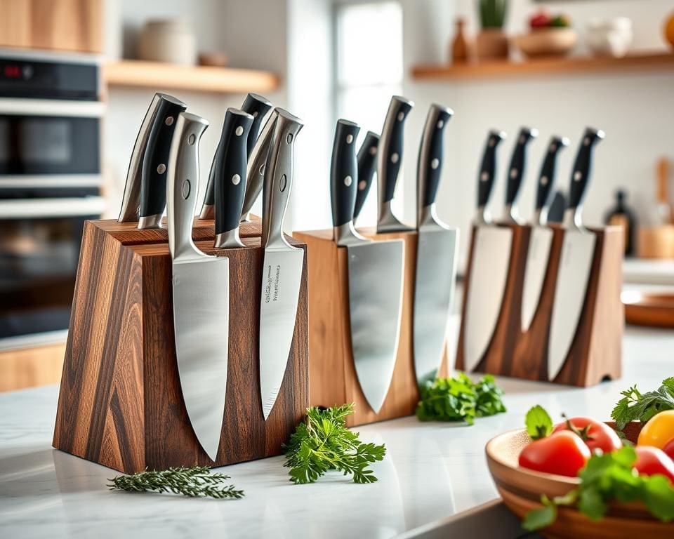 Luxe messenblokken voor een georganiseerde keuken