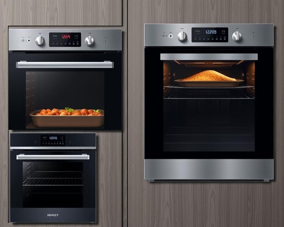 Moderne elektrische ovens met innovatieve technologieën en digitale functies