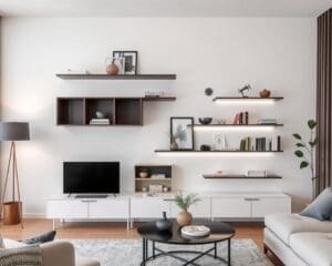 Moderne wandplanken voor extra opbergruimte