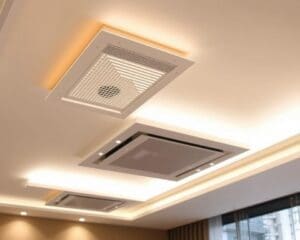 Plafondlampen met ingebouwde ventilatiefunctie