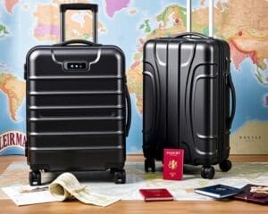 Reiskoffers met een ingebouwde GPS-tracker