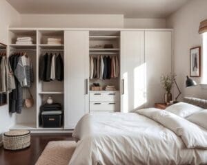 Slaapkamerkasten voor een opgeruimde en georganiseerde slaapkamer