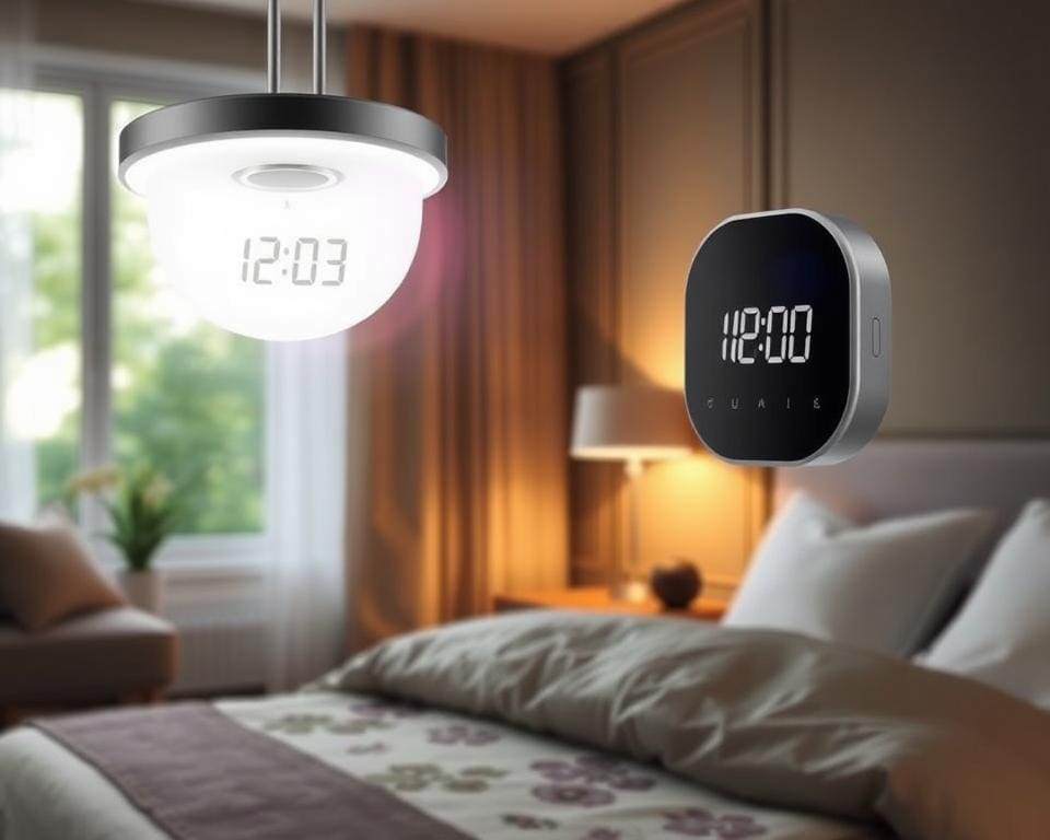 Slimme verlichting met een ingebouwde wekkerfunctie