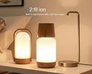 Tafellampen met een ingebouwde nachtlampfunctie