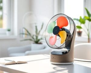 Tafelventilatoren met een ingebouwde luchtverfrisser