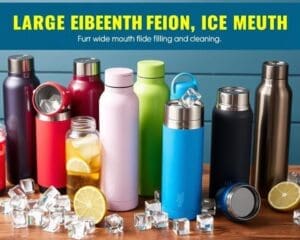 Thermosflessen met een extra grote opening voor ijsblokjes