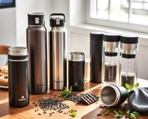 Thermosflessen met een geïntegreerde thee-infuser
