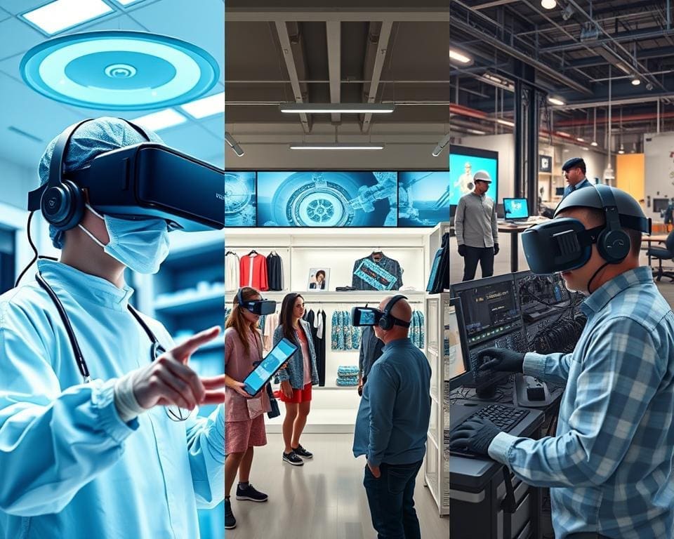 Toepassingen van virtual reality in de gezondheidszorg, detailhandel en industrie