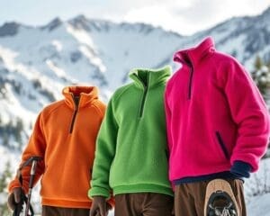 Warme fleecetruien voor sportieve winteravonturen