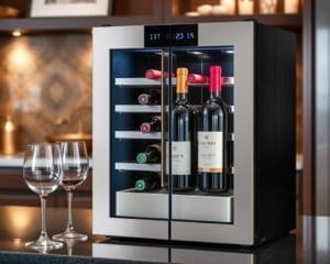 Wijnkoelers met een dubbel compartiment voor wit en rood