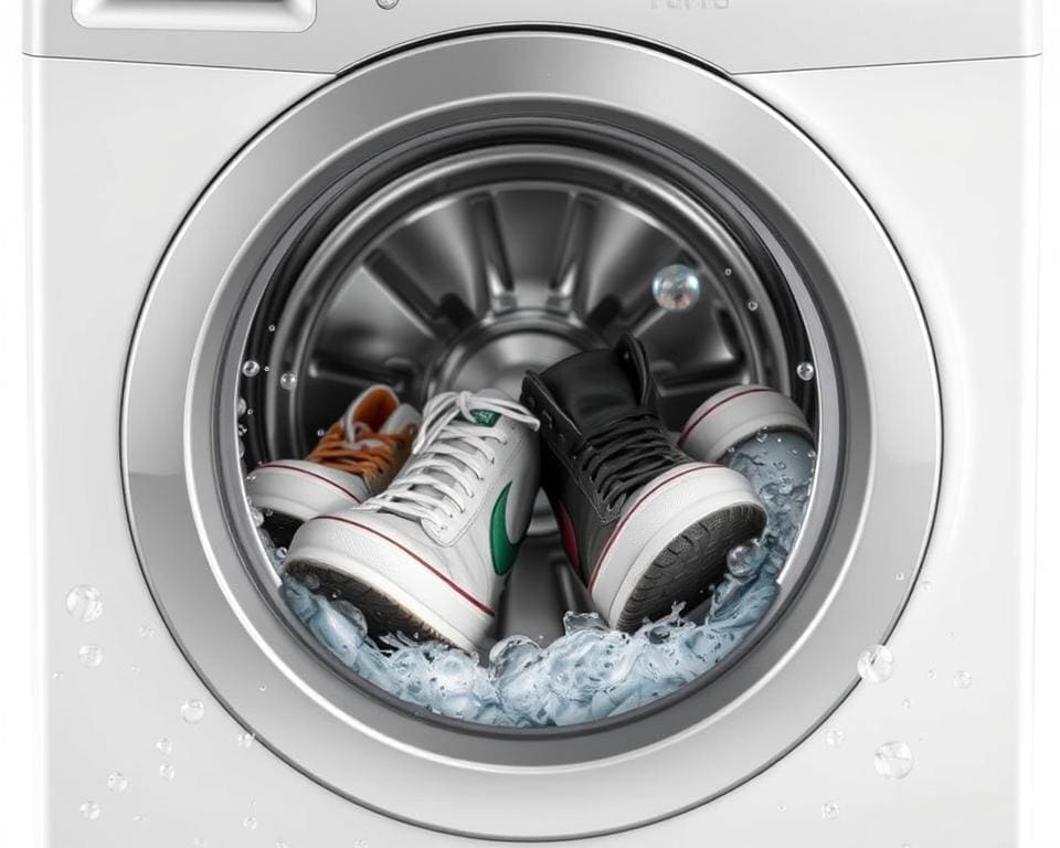 schoenen wassen in wasmachine