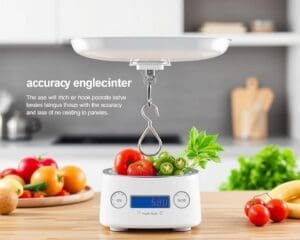 Keukenschalen met een trekhaakmechanisme voor nauwkeurigheid