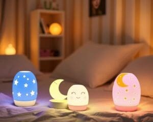 Kinderlampen met glow-in-the-dark onderdelen