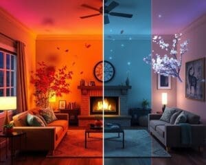 Slimme verlichting met seizoensgebonden thema's