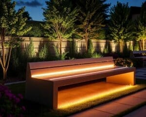 Tuinbanken met ingebouwde LED-verlichting