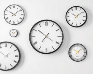 Wandklokken met een stille, soepele secondewijzer