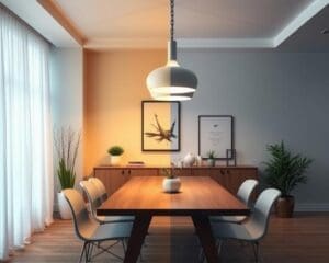 Hanglampen met een warme en koude lichtkeuze