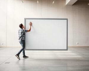 Hoe eenvoudig kunt u een posterbord zelf verplaatsen?