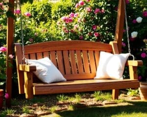 Is een houten schommelbank een goede keuze?