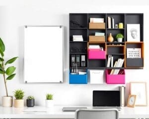 Wandorganizers met een magnetisch whiteboard